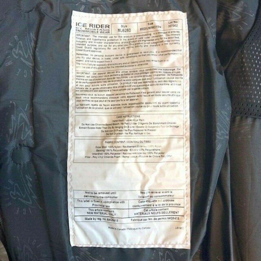 Vintage 1994 Ice Rider Mustang Snowmobile Jacket - Picture 6 of 8